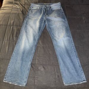 American Eagle Light Blue Vintage Wash Loose Fit Men's Jeans 34 x 34”